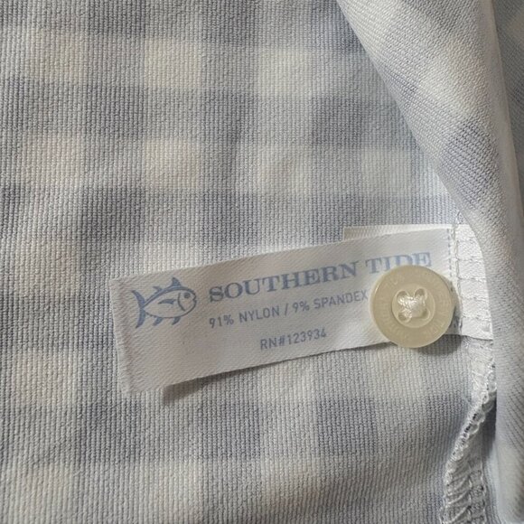 NWOT Southern Tide Nautical Navy Jessica Gingham Performance Collared Dress XS - Picture 8 of 14